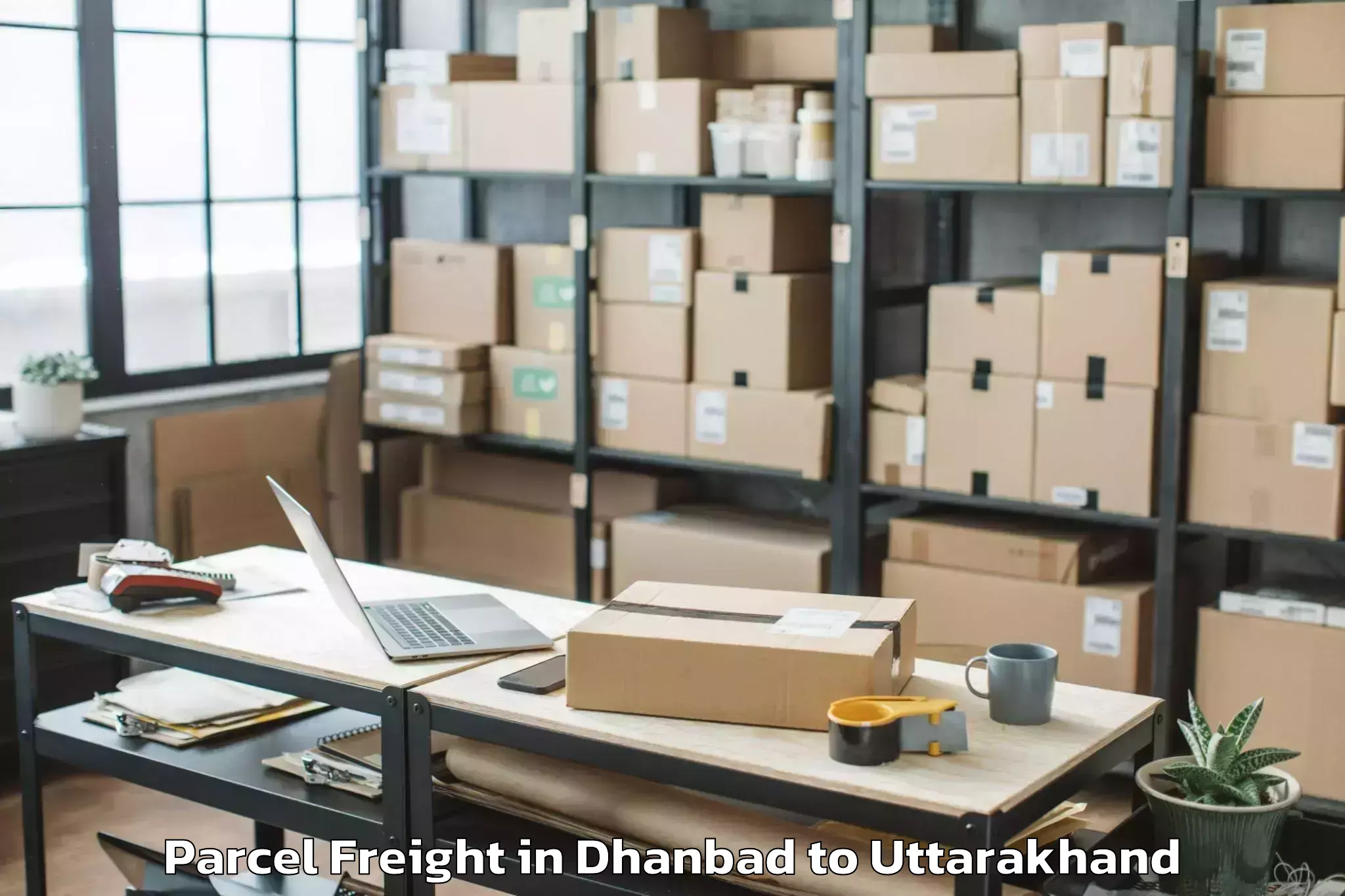 Book Dhanbad to Rudraprayag Parcel Freight